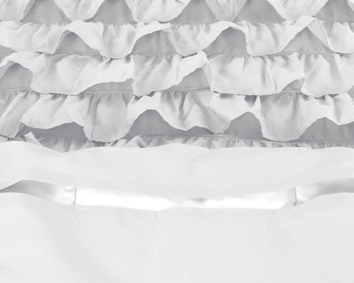 Valkoinen puuvilla pussilakanasetti Cyprus