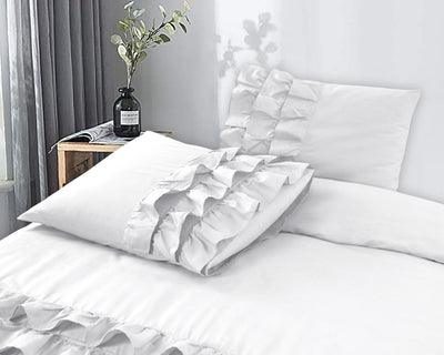 Valkoinen puuvilla pussilakanasetti Cyprus