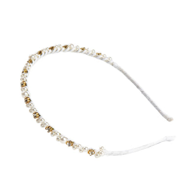 Metal headband helmiornamentilla 1 kpl - INCA