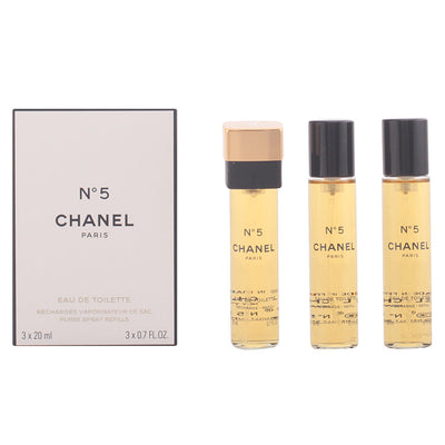 Nº 5 eau de toilette -käsilaukkusuihkeen täyttöpakkaukset 3 x 20 ml - CHANEL