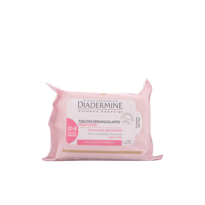 Make-up remover wipes kosteuttavat pyyhkeet kuivalle ja herkälle iholle 25 kpl - DIADERMINE