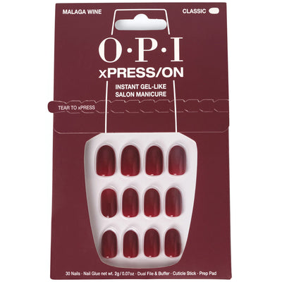 Opi Xpress/On Artificial Nails Iconic Shades #Malaga Wine 30 U