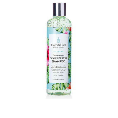 Soothe me kookosminttu päänahan virkistävä shampoo 300 ml - FLORA AND CURL