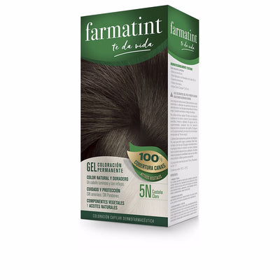 Farmatint gel pysyvä värjäys #5n-vaalea kastanja 5 kpl - FARMATINT