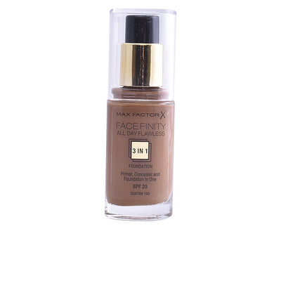Facefinity all day flawless 3 in 1 -meikkivoide #100-suntan 30 ml - MAX FACTOR