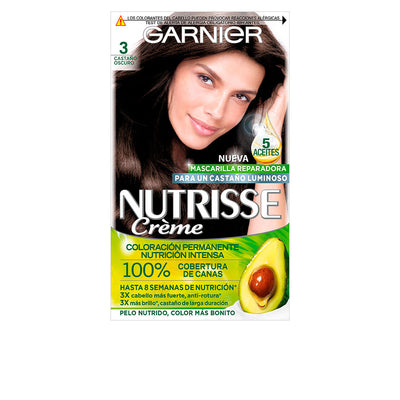 Nutrisse #3/30-tummanruskea 3 u - GARNIER