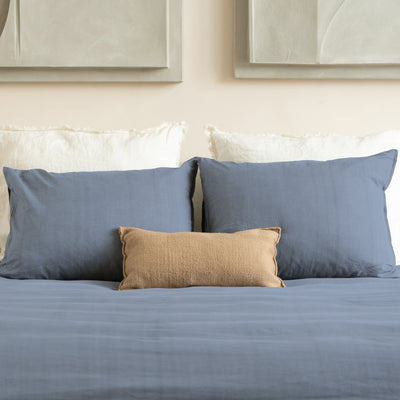 Sininen pussilakanasetti Denim Stone Washed