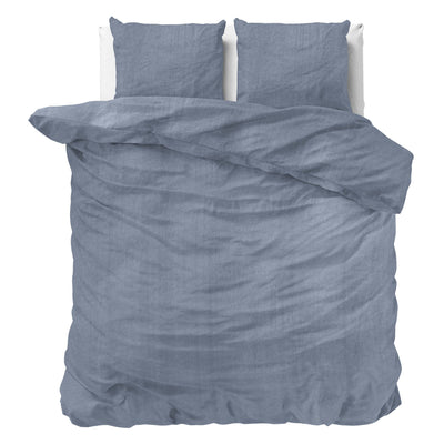 Sininen pussilakanasetti Denim Stone Washed