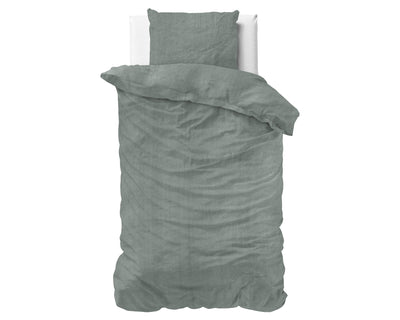 Vihreä pussilakanasetti Denim Stone Washed