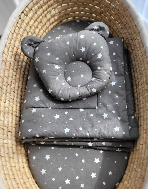 My Sweet Baby - Teddy-peitto ja tyyny 2-osainen setti mini stars