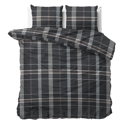 Taupe flanelli pussilakanasetti DH Flanel Bruce