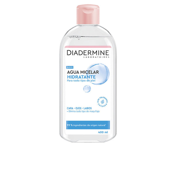 Diadermine Agua micelar hidratante kasvoille-silmille-huulille 400 ml | Vuodevaatteet.fi