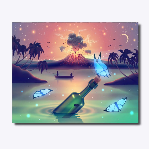 Dance of Calm and Chaos 40x50cm - Timanttimaalaus