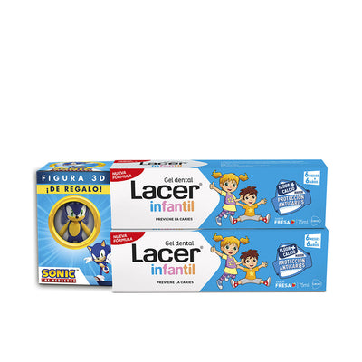 Children hammastahna mansikka duo + lahja 2 x 75 ml 2 u - LACER