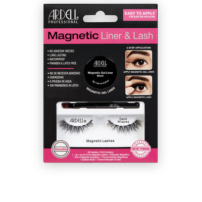 Magnetic liner & lash demi wispies ripset + geelilineri 3 kpl - ARDELL