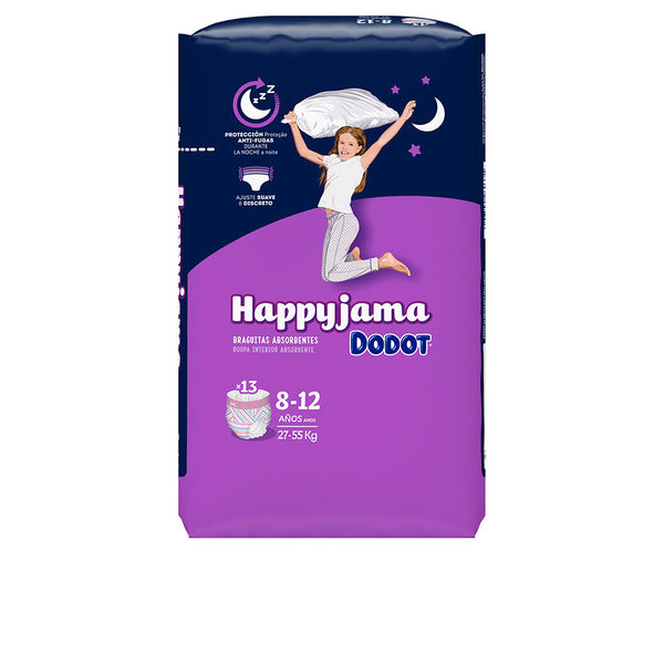 Dodot happyjama niña t-8 tyttöjen pikkuhousut 8-12 vuotta 13 kpl | Vuodevaatteet.fi