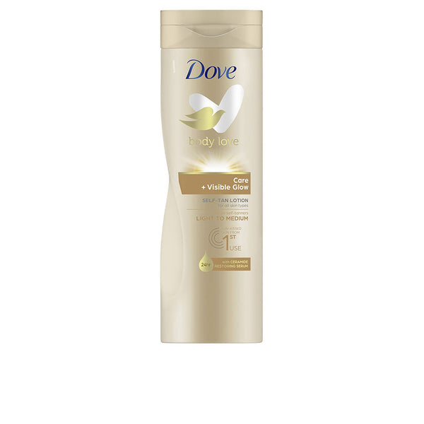 Dove Visible Glow Self-Tanning Body Lotion Medium 400Ml | Vuodevaatteet.fi