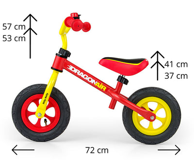 Dragon Air Potkupyörä Keltainen-Punainen - Vuodevaatteet.fi
