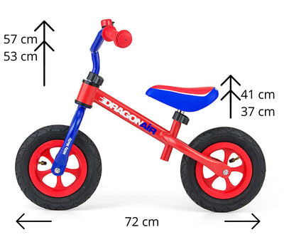 Dragon Air Potkupyörä Sininen-Punainen - Vuodevaatteet.fi