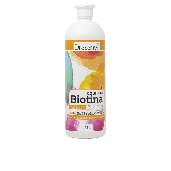 Drasanvi Biotin and aloe vera kuivalle ja elottomalle hiukselle shampoo 1000 ml | Vuodevaatteet.fi