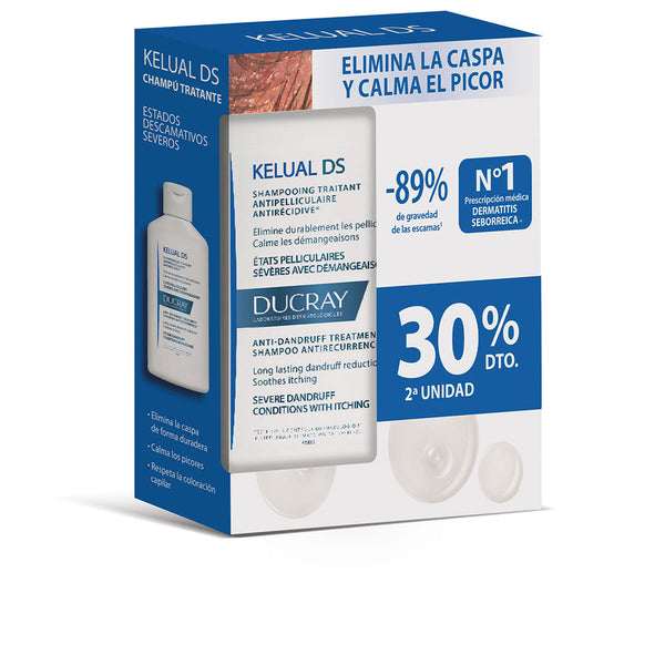 Ducray Kelual Ds Anti-Dandruff Treatment Shampoo Duo 2 X 100 Ml | Vuodevaatteet.fi