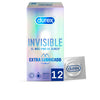 Durex Invisible extra liukastetut kondomit 12 kpl | Vuodevaatteet.fi