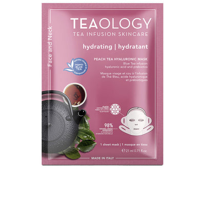 Face and neck persikkatee hyaluronihappo naamiot 21 ml - TEAOLOGY