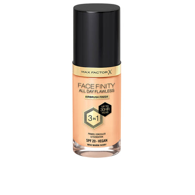 Facefinity 3in1 pohjustusvoide, peitevoide & meikkivoide #44-warm ivory 30 ml - MAX FACTOR