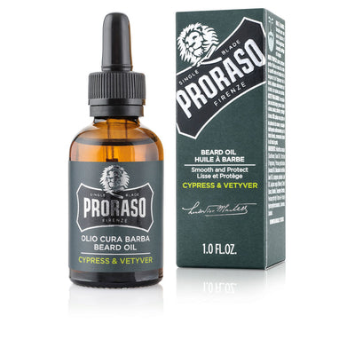 Cypress & vetyver partaöljy 30 ml - PRORASO