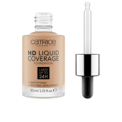 Hd liquid coverage foundation kestää jopa 24h #050-rosy ash 30 ml - CATRICE