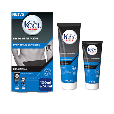 Veet men kit depilación 2 vaihetta herkille alueille 150 ml - VEET