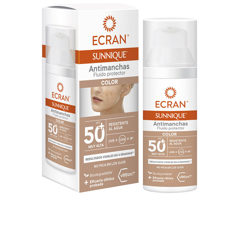 Ecran sunnique antimanchas väri spf50+ 50 ml | Vuodevaatteet.fi