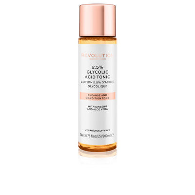Glycolic acid tonic 2,5% puhdistaa ja hoitaa ihon sävyä 200 ml - REVOLUTION SKINCARE