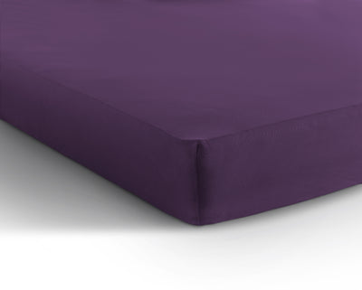 Enkel Jersey Muotoonommeltu lakana Violetti - Vuodevaatteet