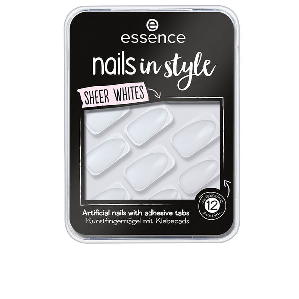Essence Nails in style tekovalkoiset #11-heleän valkoiset | Vuodevaatteet.fi