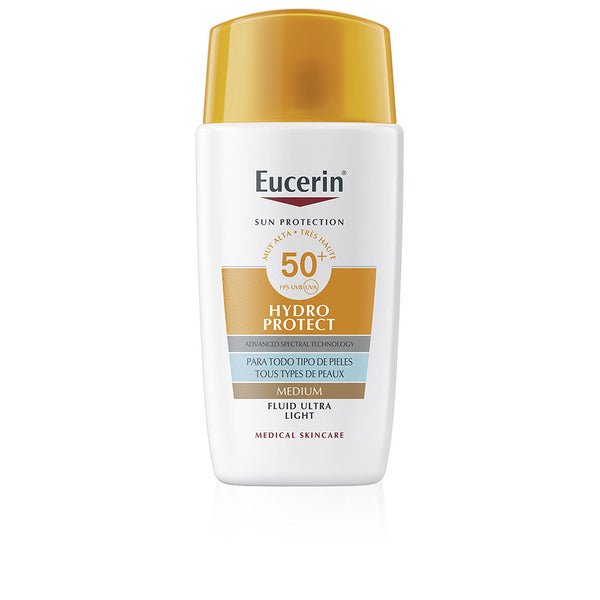 Eucerin Sun Protection Hydro Protect Tinted Fluid Spf50+ #Medium 50 Ml | Vuodevaatteet.fi