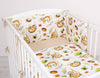 Pussilakanasetti Vauvalle - 120X90cm - Sloths Beige/Beige