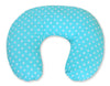 Monikäyttöinen imetystyyny - irrotettava päällinen -white dots on turquoise