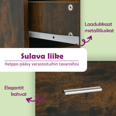 Savutammi laatikosto Slavita 40x50x76cm (puinen)