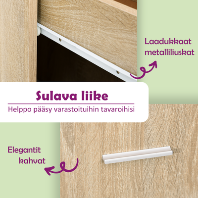 Sonoma tammi allaskaappi Arethya 63x30x54cm (puinen)