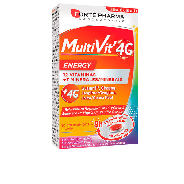 Forté Pharma Multivit 4G Energy 30 Comprimidos | Vuodevaatteet.fi