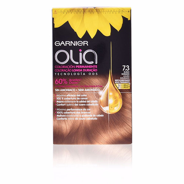 Garnier Olia pysyvä värjäys #7,3-golden dark blonde set | Vuodevaatteet.fi