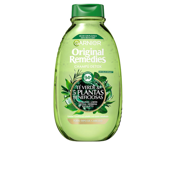 Garnier Original Remedies Green Tea Shampoo And 5 Beneficial Plants 400 Ml | Vuodevaatteet.fi
