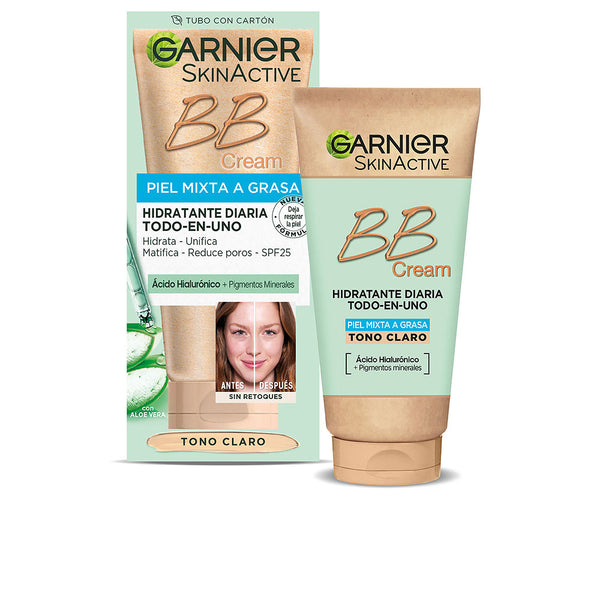 Garnier Skinactive bb cream sekaiholle ja rasvaiselle iholle spf25 #light | Vuodevaatteet.fi