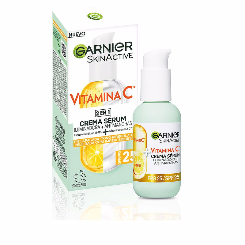 Garnier Skinactive vitamina c voide-seerumi spf25 50 ml | Vuodevaatteet.fi