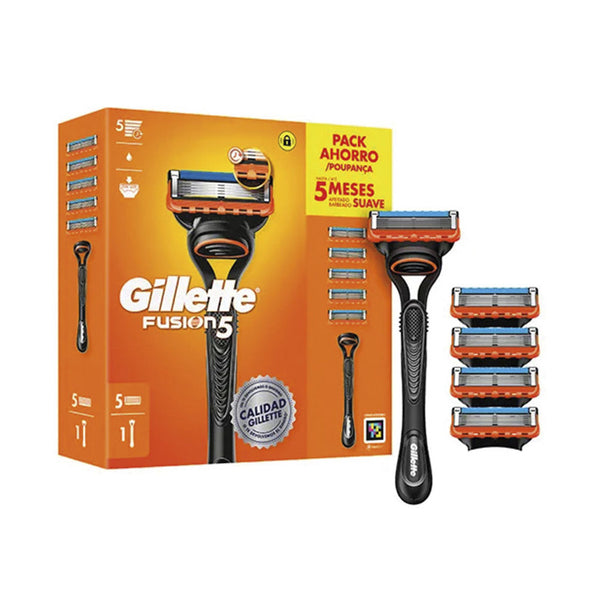Gillette Fusion 5 Machine + 5 Spare Parts | Vuodevaatteet.fi