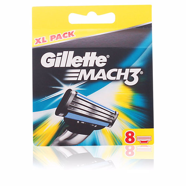 Gillette Mach 3 laturi 8 vaihtoelementtiä | Vuodevaatteet.fi