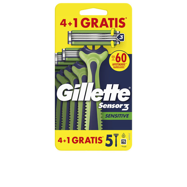 Gillette Sensor3 Sensitive Disposable Razor Blades 5 Units | Vuodevaatteet.fi