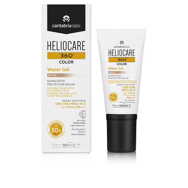 Heliocare 360° color aurinkosuoja väri aqua geeli spf50+ #beige 50 ml | Vuodevaatteet.fi
