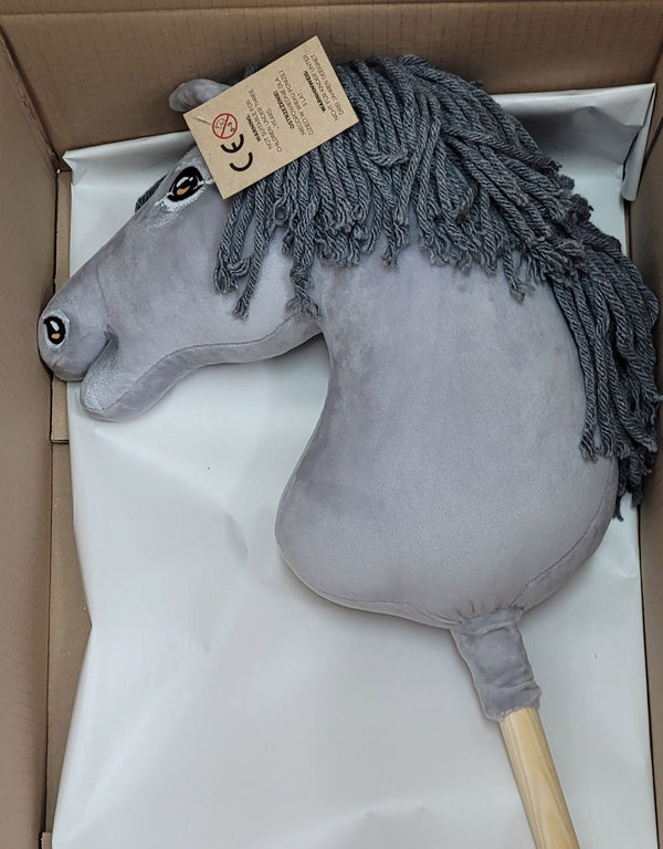 Super Hobby Horse - Super Hobby Horse Premium keppihevonen A3 - harmaa hevonen harmaalla harjalla